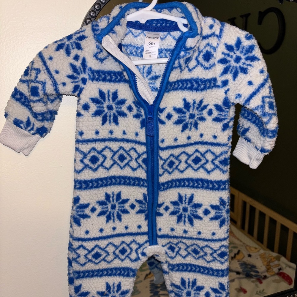 Carter's Blue and White Winter Outfit